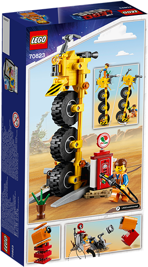Lego 70823 The Lego Movie 2 Emmet's Thricycle - Lego Movie 2 Emmet's Thricycle (800x600), Png Download