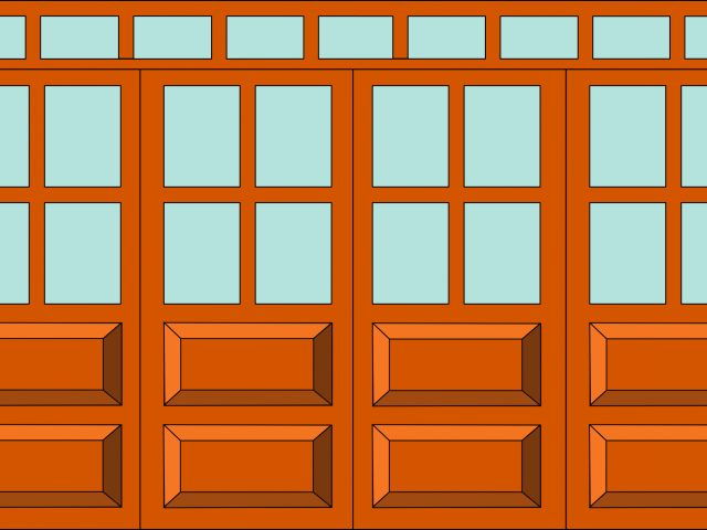 Door Clipart Wood Door - Door (640x480), Png Download