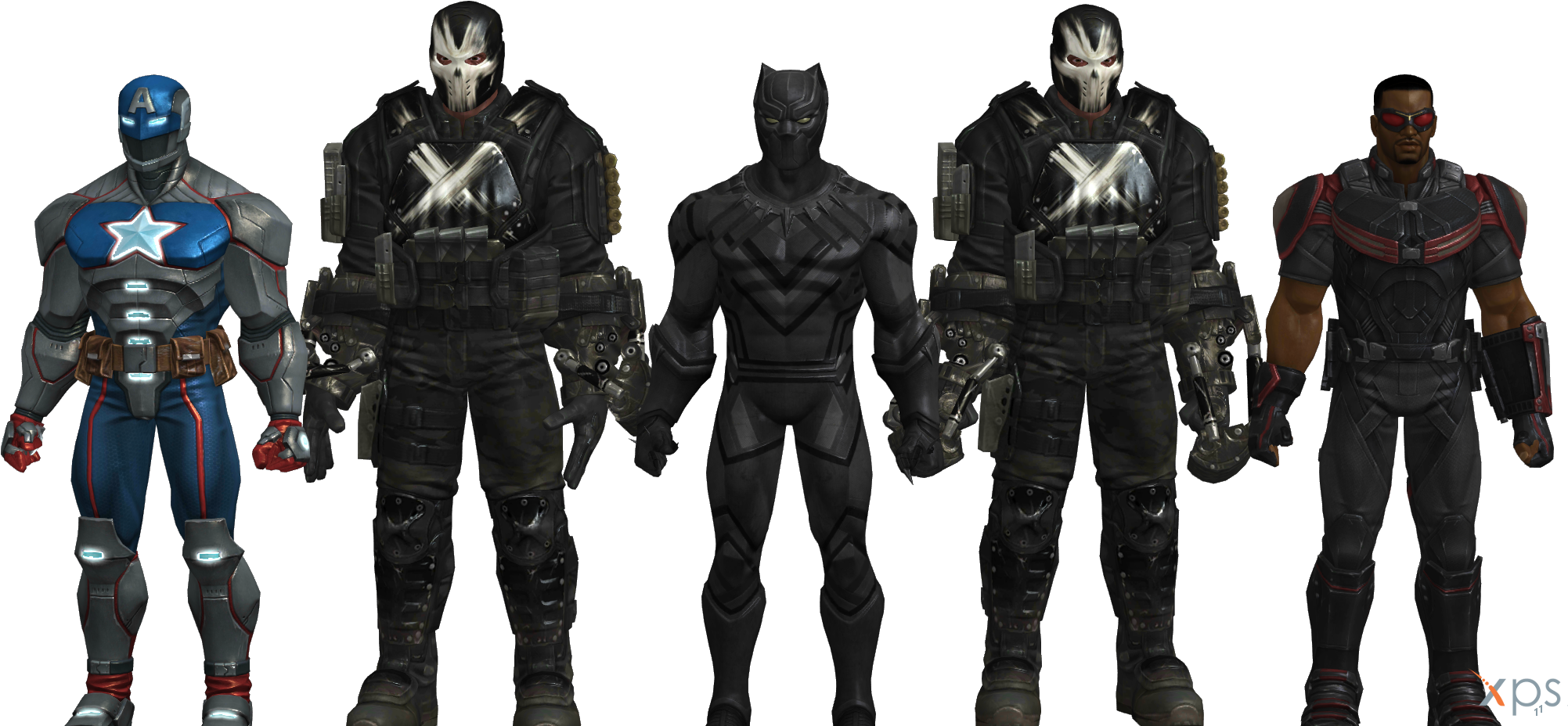 Civil War Coc Pack By Ssingh511 - Action Figure (2049x1059), Png Download