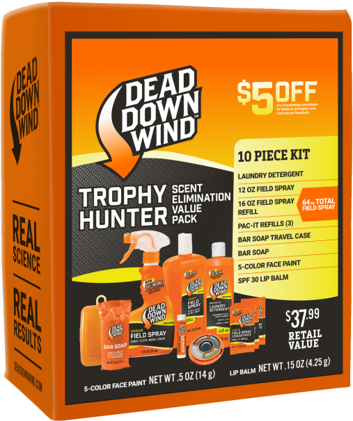 Dead Down Wind Trophy Hunter 10 Piece Scent Elimation - Hunting (620x620), Png Download