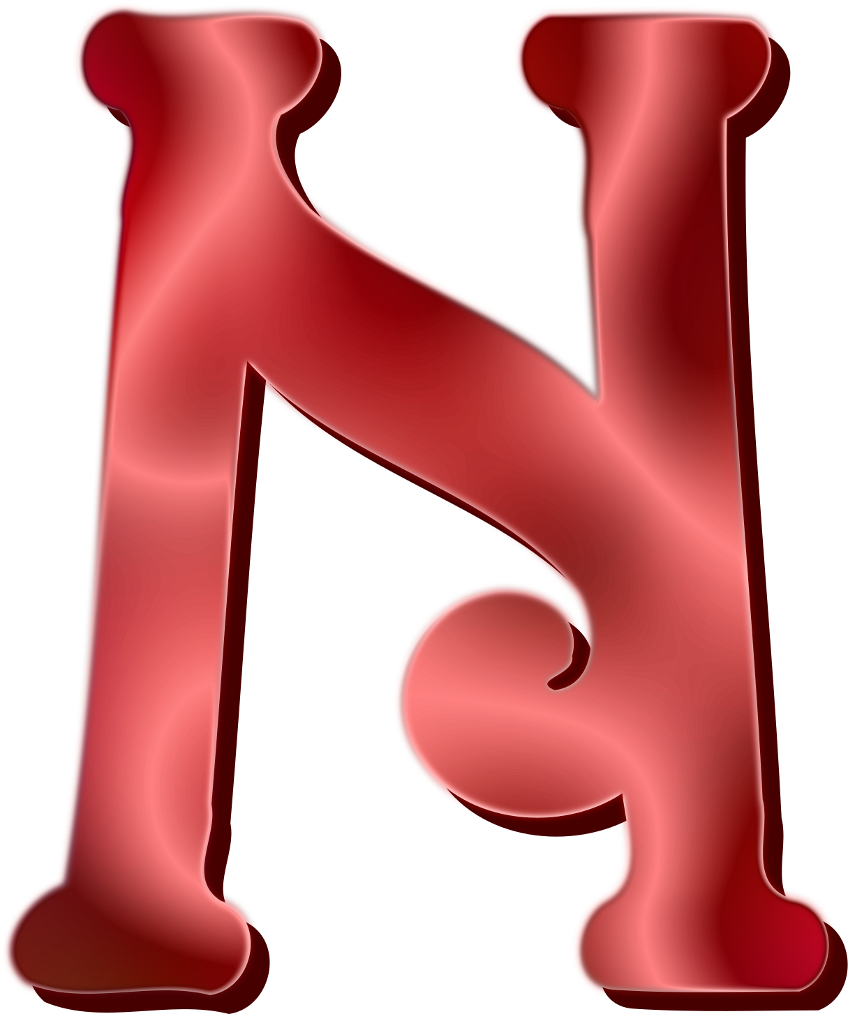 This Free Icons Png Design Of Alphabet 12, Letter N (1994x2400), Png Download