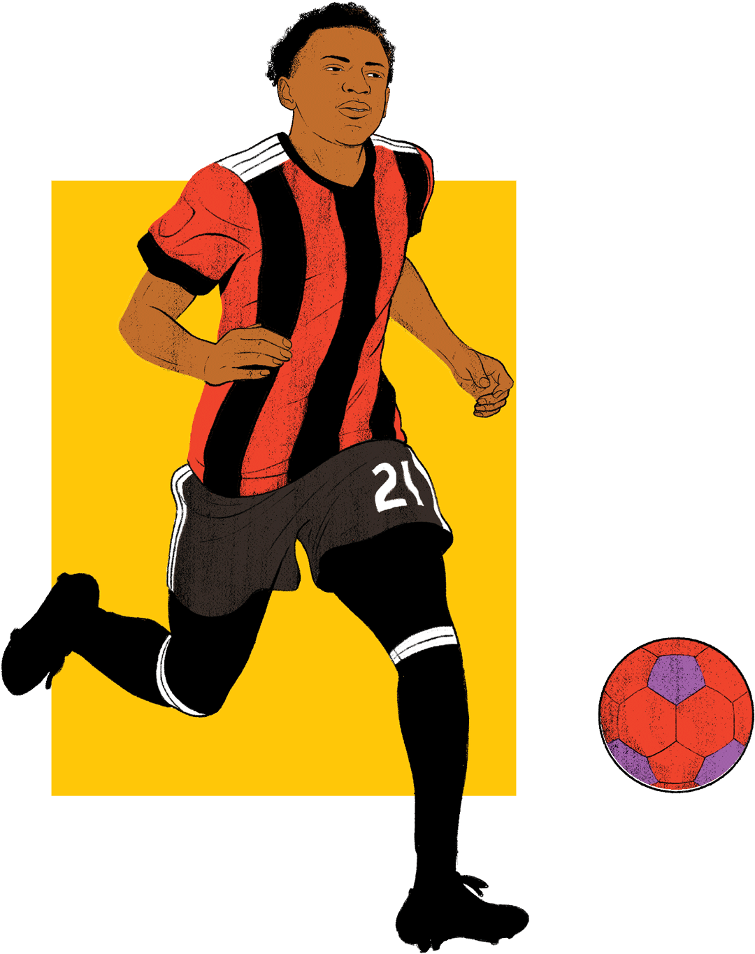 George Bello - Illustration (1080x1365), Png Download