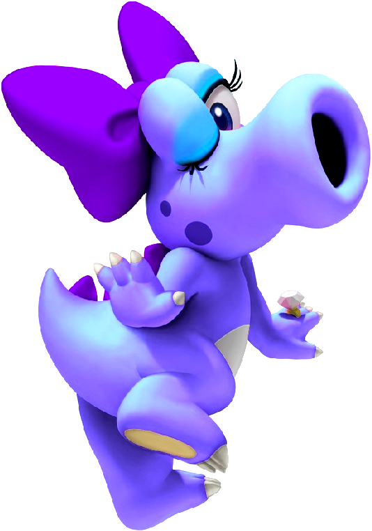 Blue Birdo Photo Bluebirdo - Mario All Birdo (534x762), Png Download