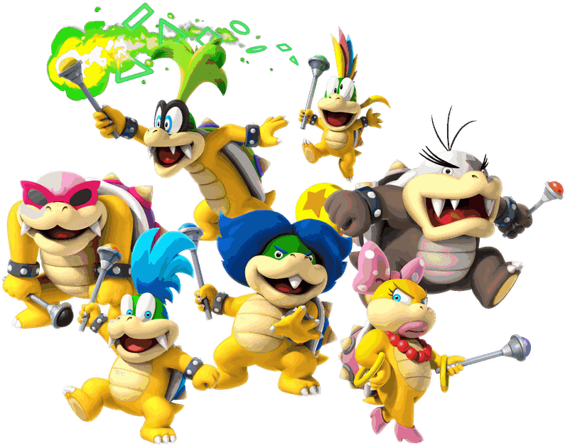 These Leaders Of The Koopa Troop Are Always Getting - Super Mario Bros Bad Characters (800x779), Png Download