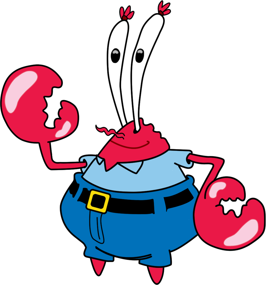Hey, Hey Hey Here's A Few Sponge Bob Clip Arts I've - Spongebob Mr Krabs (934x1000), Png Download