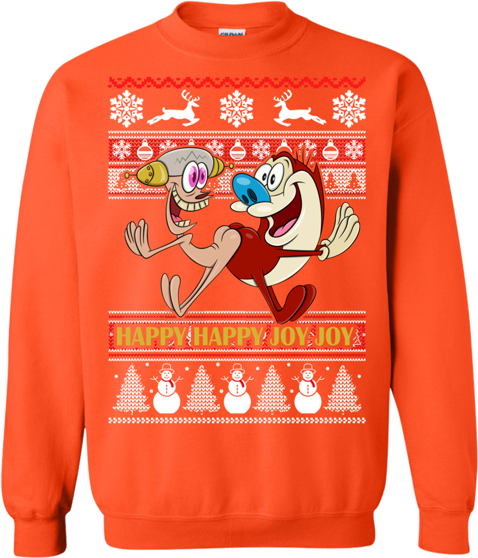 Download Ren & Stimpy Ren And Stimpy Xmas PNG Image with No
