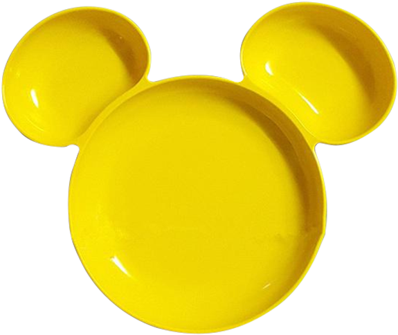 Mouse Ears Plate - Plate (600x600), Png Download