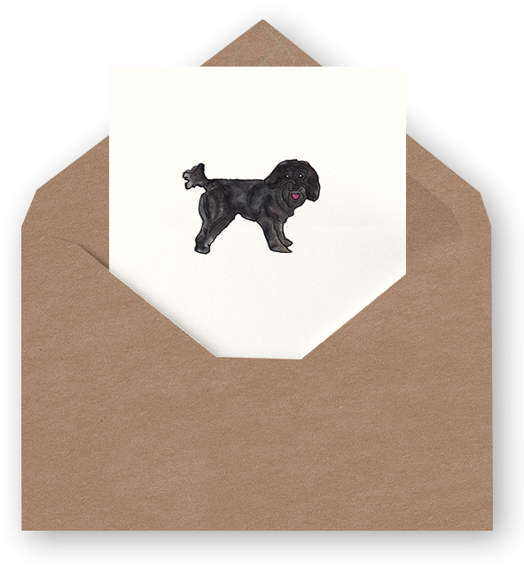 Shitzu Blank Card - Neapolitan Mastiff (590x885), Png Download