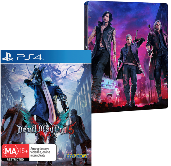 Devil May Cry V - Devil May Cry 5 Steelbook (600x600), Png Download