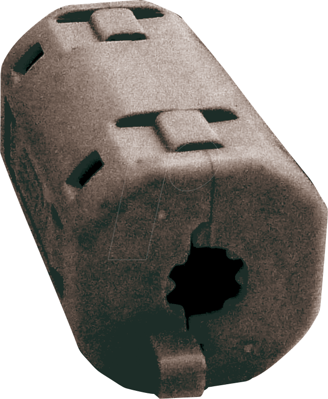 Split Ferrite For Ø 7 Mm, Black, 45 Ohm @ 100 Mhz Kitagawa - Batman (643x782), Png Download