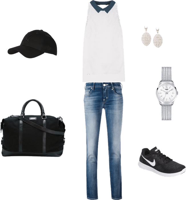 Sporty Elegance - Hand Luggage (652x700), Png Download