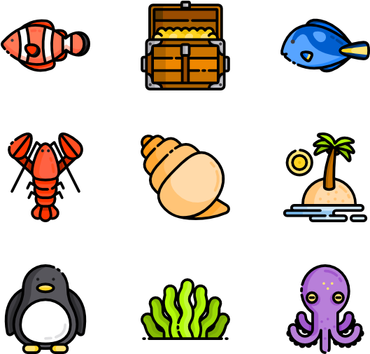 Sealife - Clip Art (600x564), Png Download
