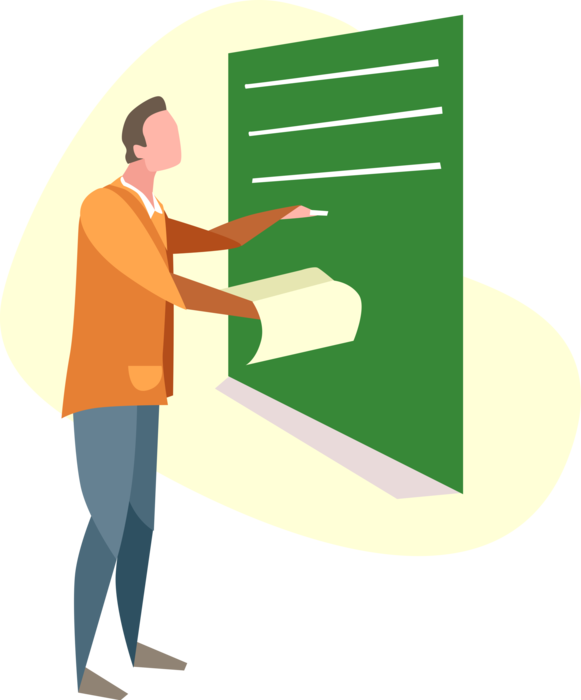 School Vector Teacher - Illustration (581x700), Png Download