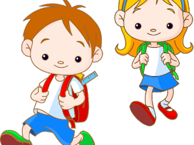 Download School Children Cartoon - Cartoon Small School Kids PNG Image with  No Background 