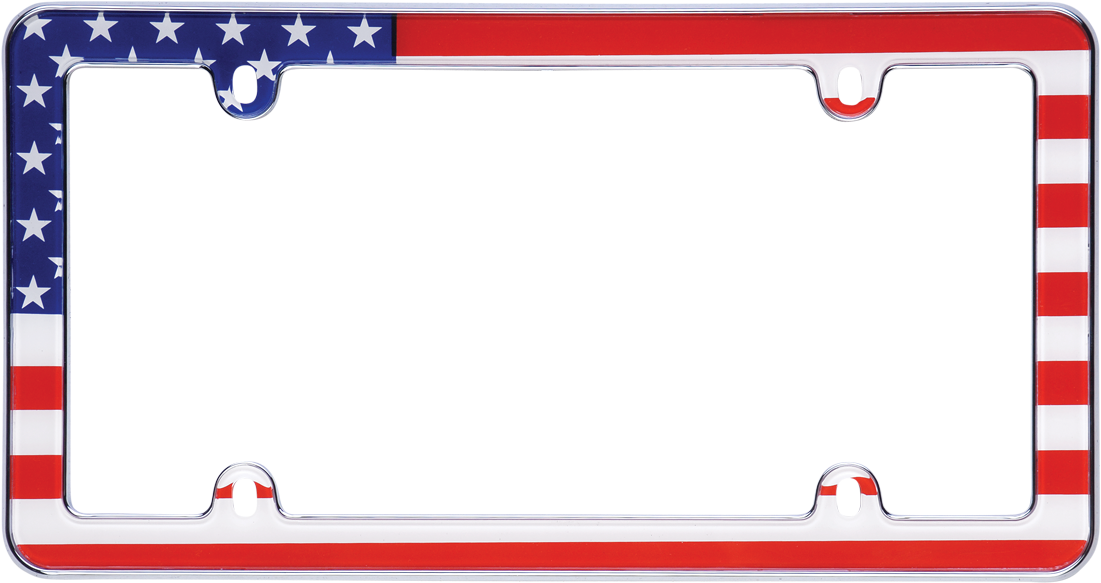 Usa Flag, Chrome - License Plate Frames Usa (1200x683), Png Download