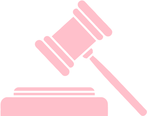 Gavel - Pink Gavel (750x750), Png Download