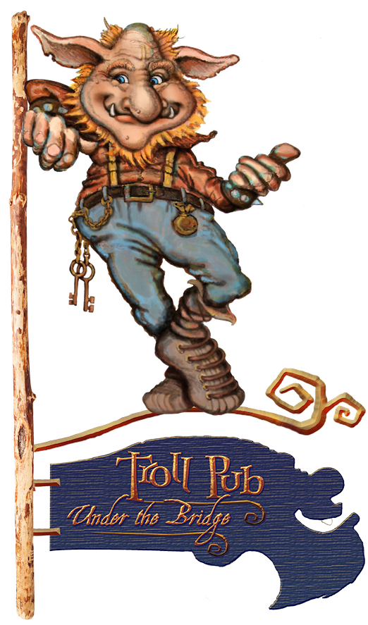 Troll Under Bridge Png (600x886), Png Download
