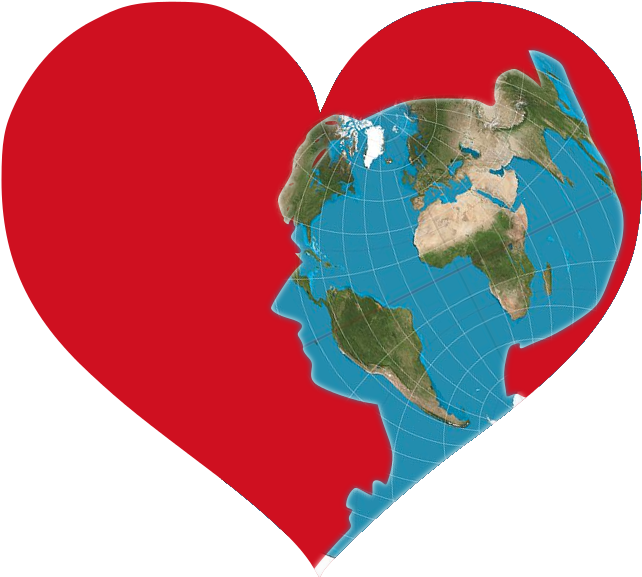 Heart World Map File Women In Red World Logo 3 Wikimedia - Projection (645x585), Png Download