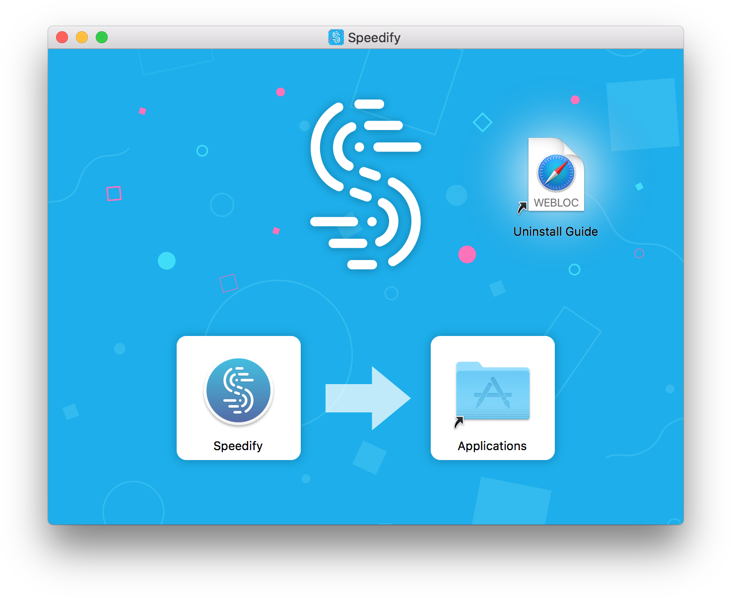 Drag The Speedify Icon To The Applications Folder - Graphic Design (1504x1228), Png Download