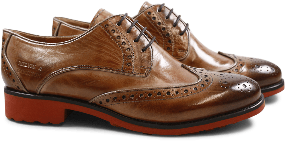 Derby Shoes Amelie 48 Cappu Gold Finish Binding Bronze - Leather (1024x1024), Png Download
