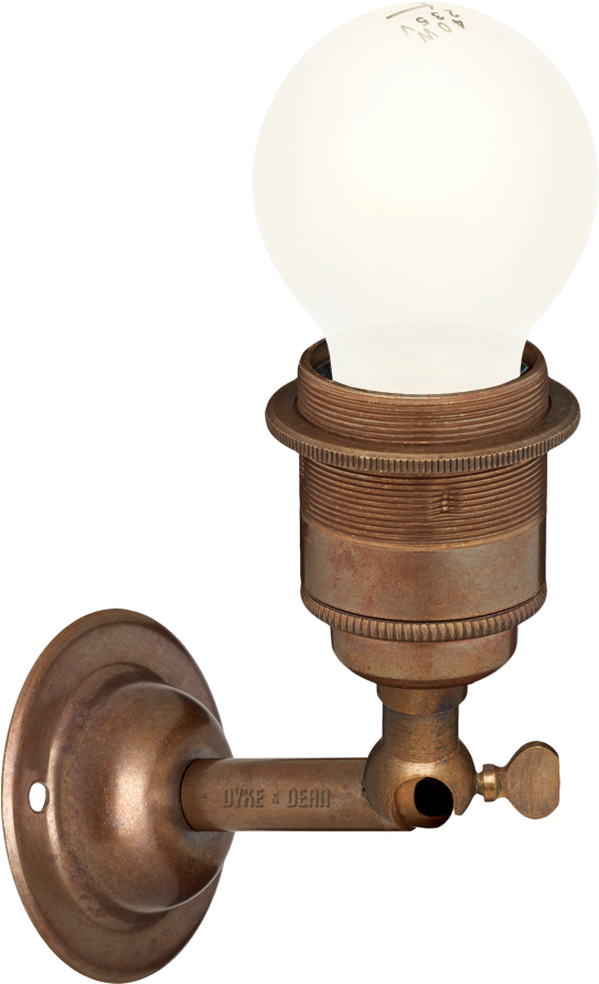 Bronze Effect E27 Wall Arm Lights - Lamp (900x900), Png Download