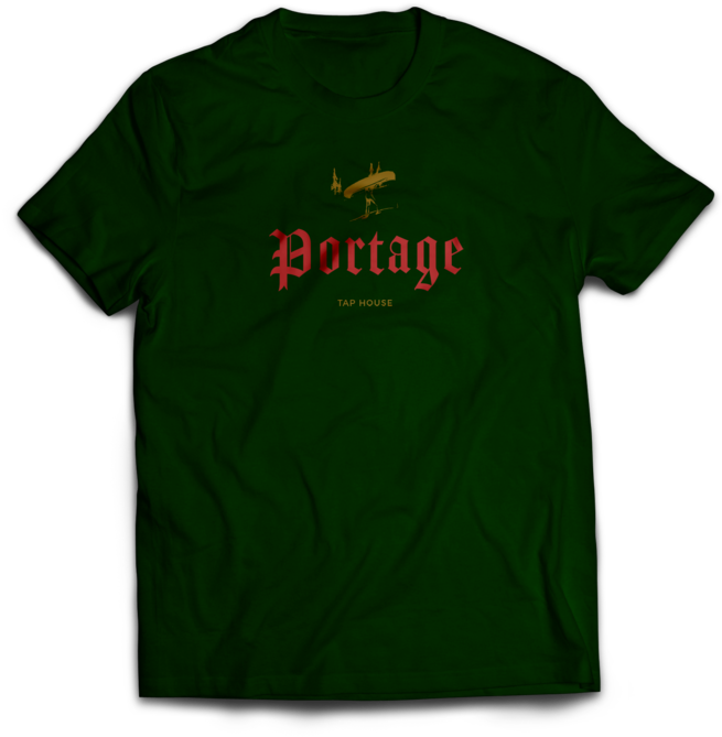 T-shirt Mockup Front Green Pink - Shirt With Text On Back (1000x750), Png Download