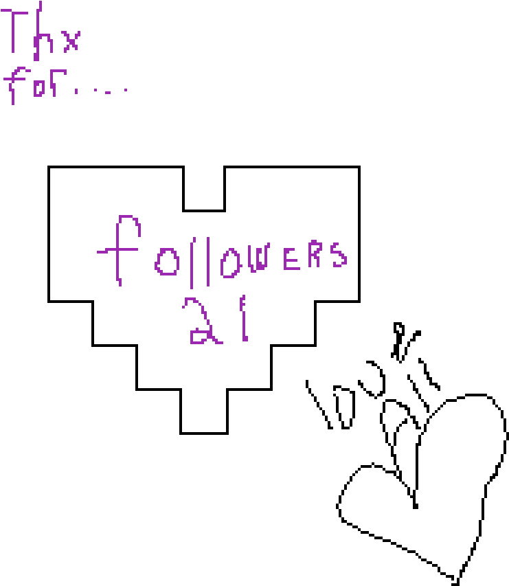 Thx For The Followers - Digital Valentines Day (1000x1000), Png Download