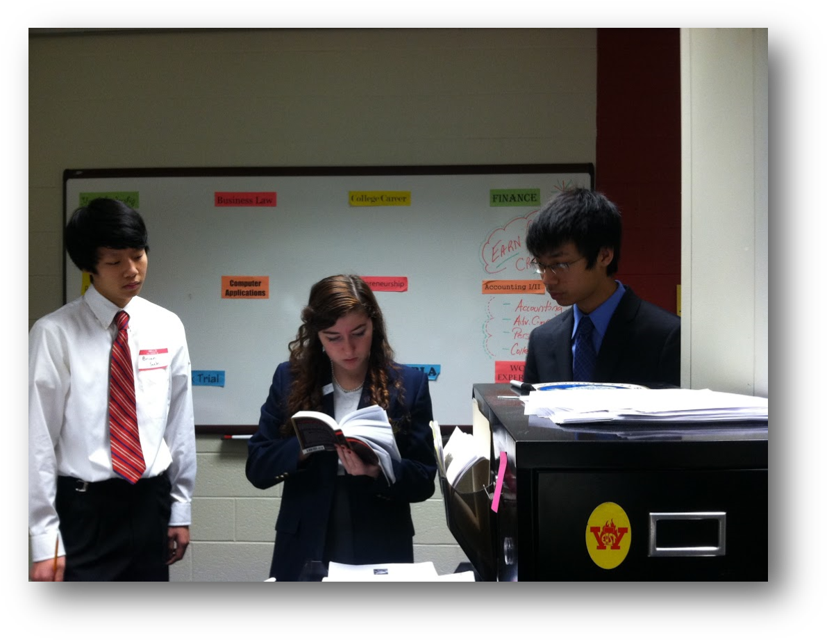 Students Study Before Fbla Competitions - Management (1207x938), Png Download