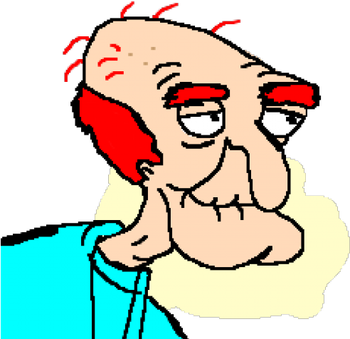 Creepy Old Guy Drawing (640x480), Png Download