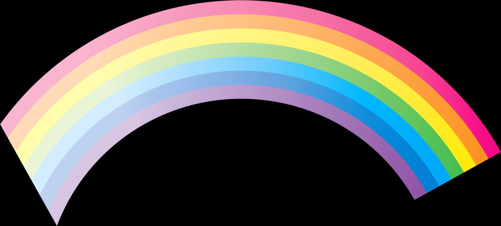 Rainbow, Free Pngs - Circle (1600x724), Png Download