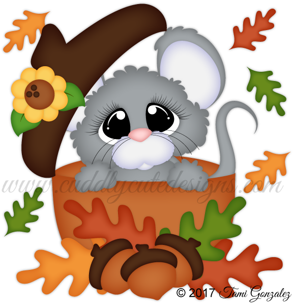 Fall Mouse (600x600), Png Download