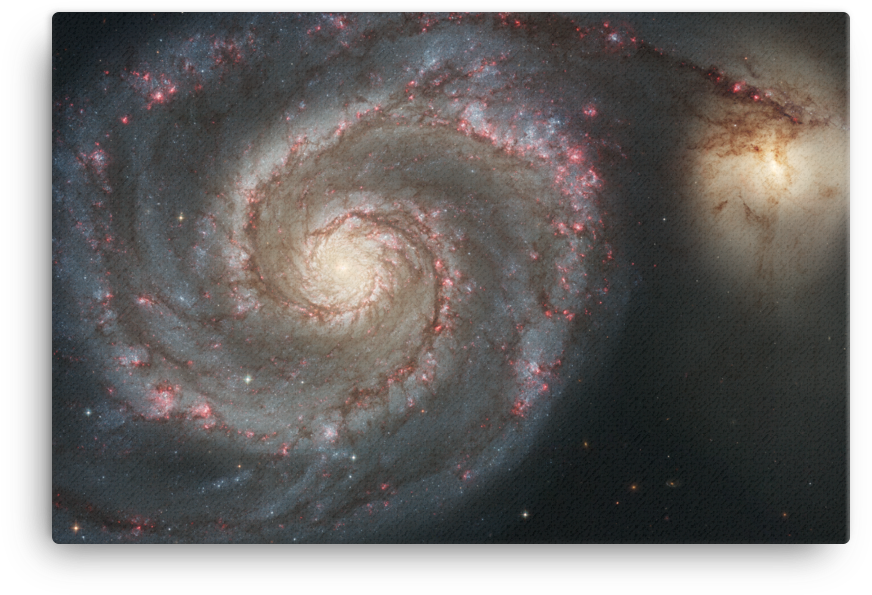 Andromeda Galaxy Wallpaper - Whirlpool Galaxy (1000x1000), Png Download