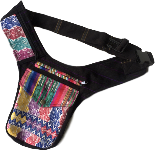 Guatemalan Festival Belt Bag - Fanny Pack (585x584), Png Download