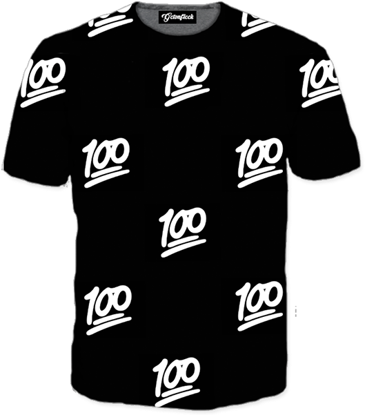 T Shirt Emoji 100 (600x600), Png Download