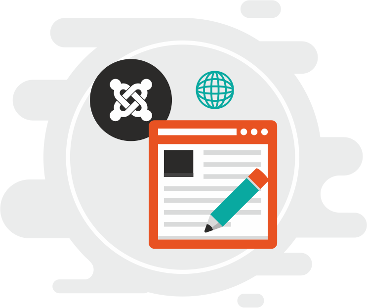Joomla Web Design Services Joomla Development Services - Joomla (743x623), Png Download