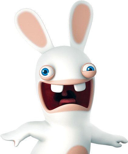 Rabbid 6 From Rabbids - Rabbit Ubisoft (550x510), Png Download