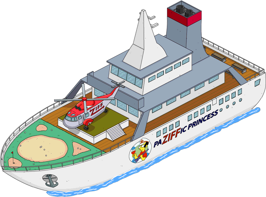 Paziffic Princess - Water Transportation (868x650), Png Download
