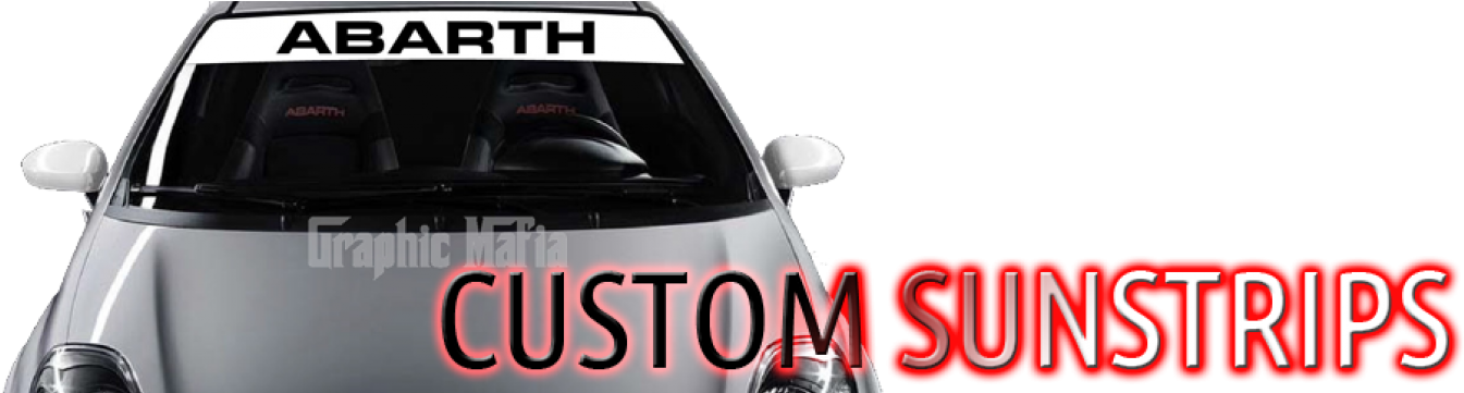 Custom Sun Stripes - Abarth Punto Evo Esseesse (1400x360), Png Download