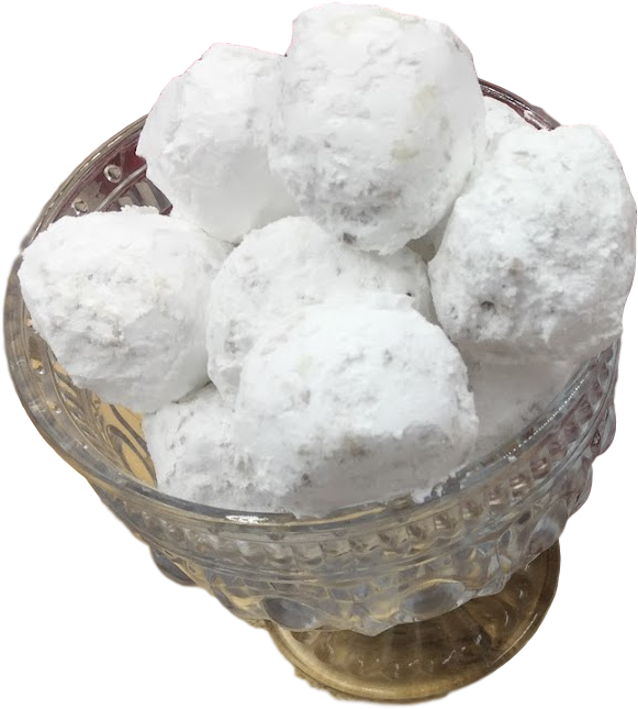 Get In The Holiday Spirit With These Snowball Cookies - Rum Ball (589x655), Png Download