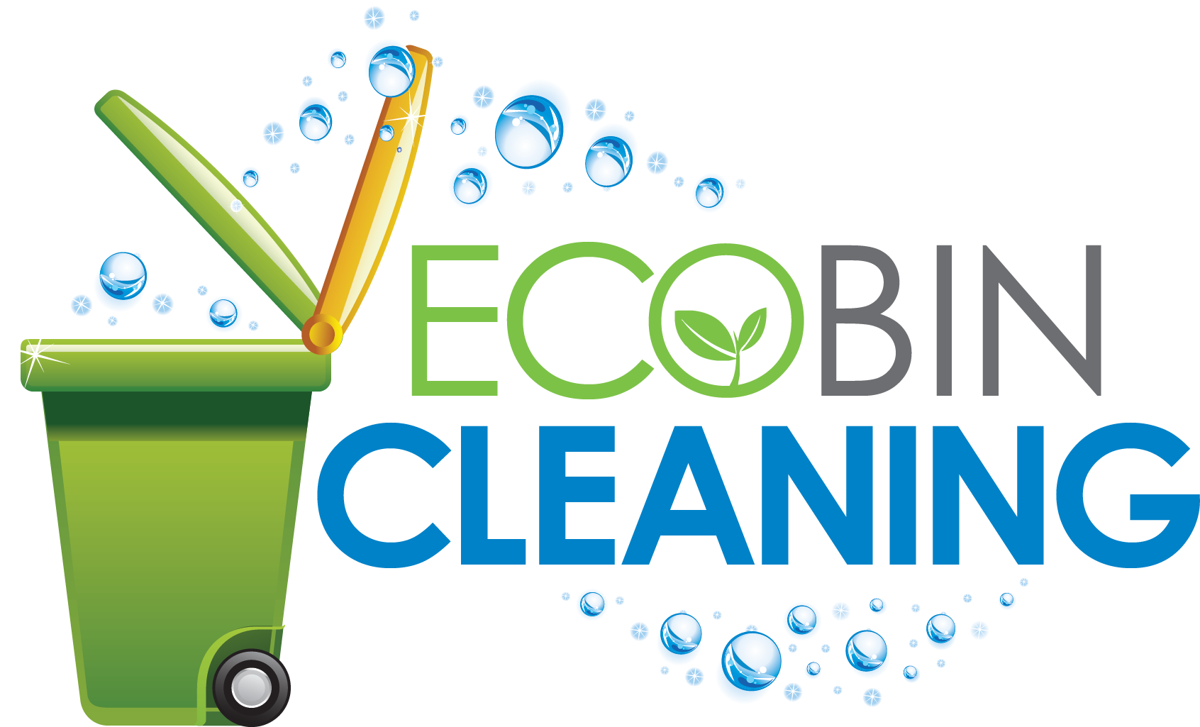 Local clean. Eco Wash logo. Clean bin. Cleaning Trash. Cleaning brands.