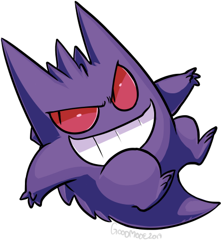 Spooky 💖💛💙 Rt @goodmodeart - Cartoon (565x559), Png Download