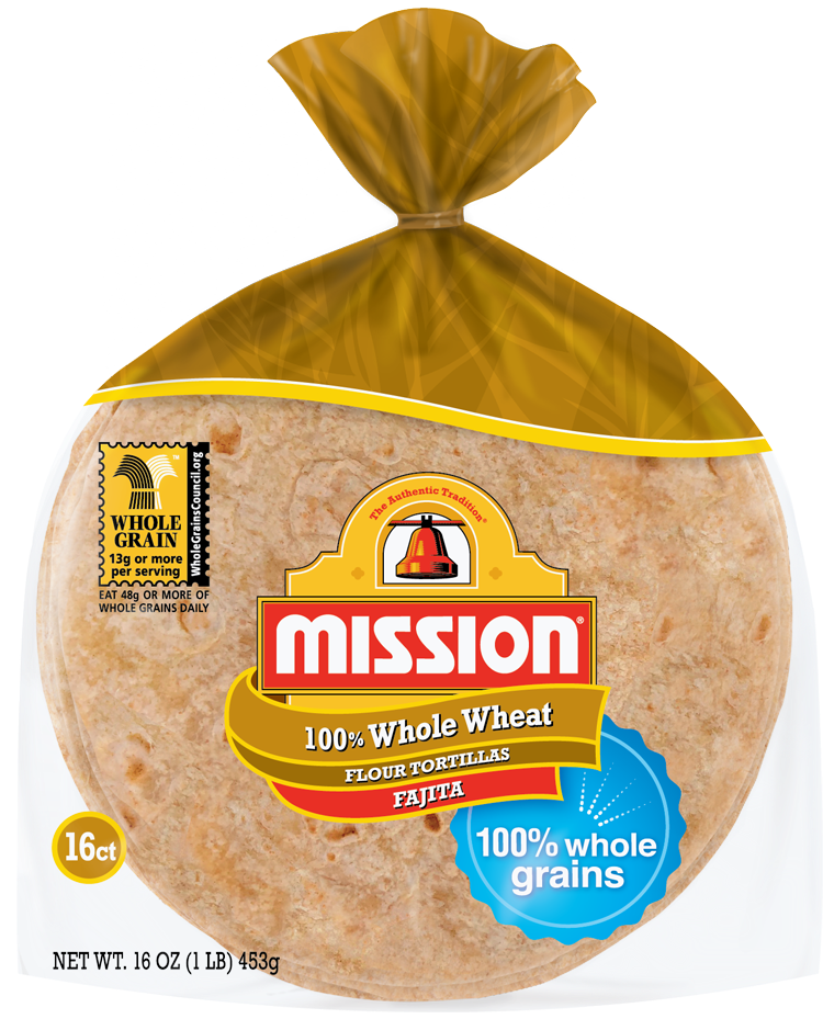 Mission Wheat Tortilla Nutrition Label (880x940), Png Download