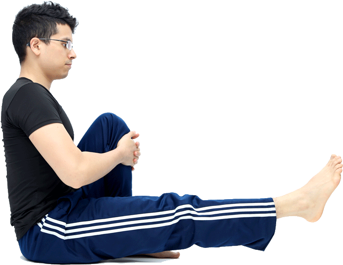 If You Notice You're Leaning Back, It Means Your Back - Sitting (800x600), Png Download