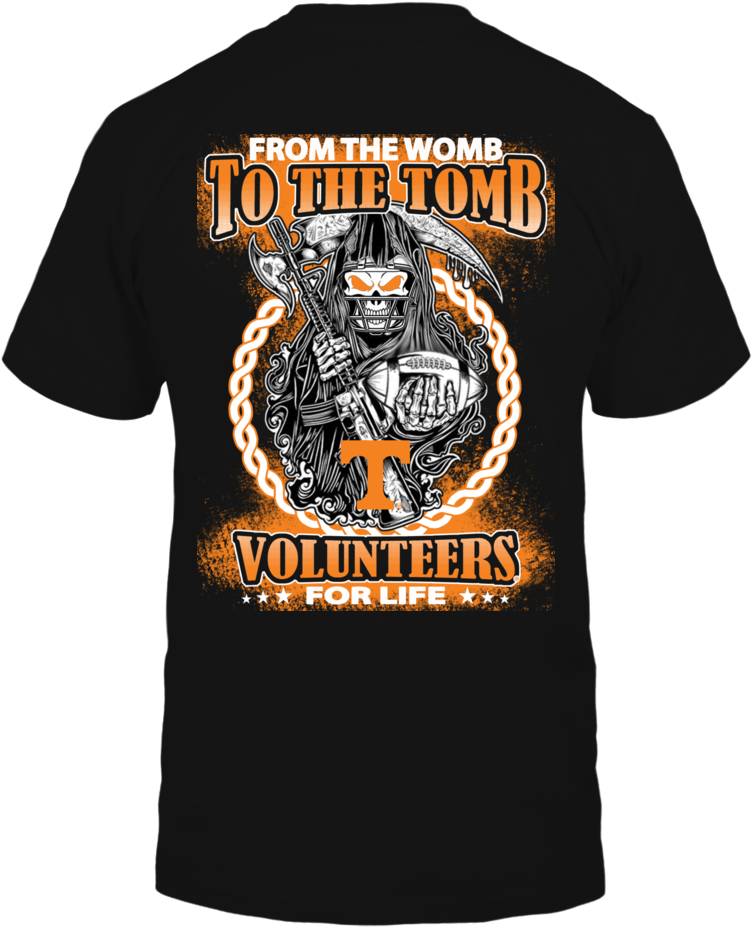 Tennessee Volunteers - Womb To The Tomb Shirt (1000x1000), Png Download