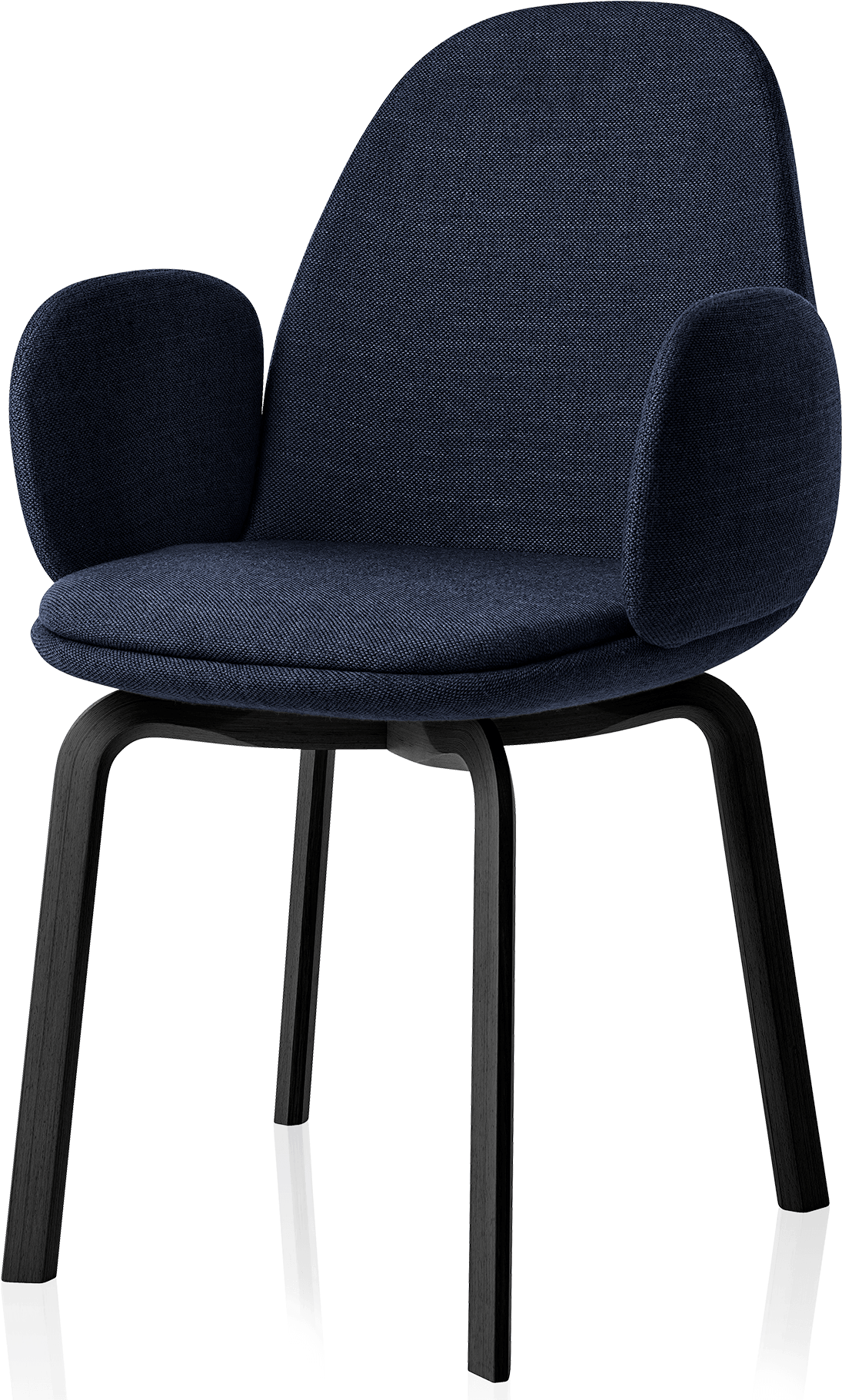 Sammen Armchair Jaime Hayon Wooden Legs Burgundy Sammen - Fritz Hansen Sammen Chair (1600x1840), Png Download