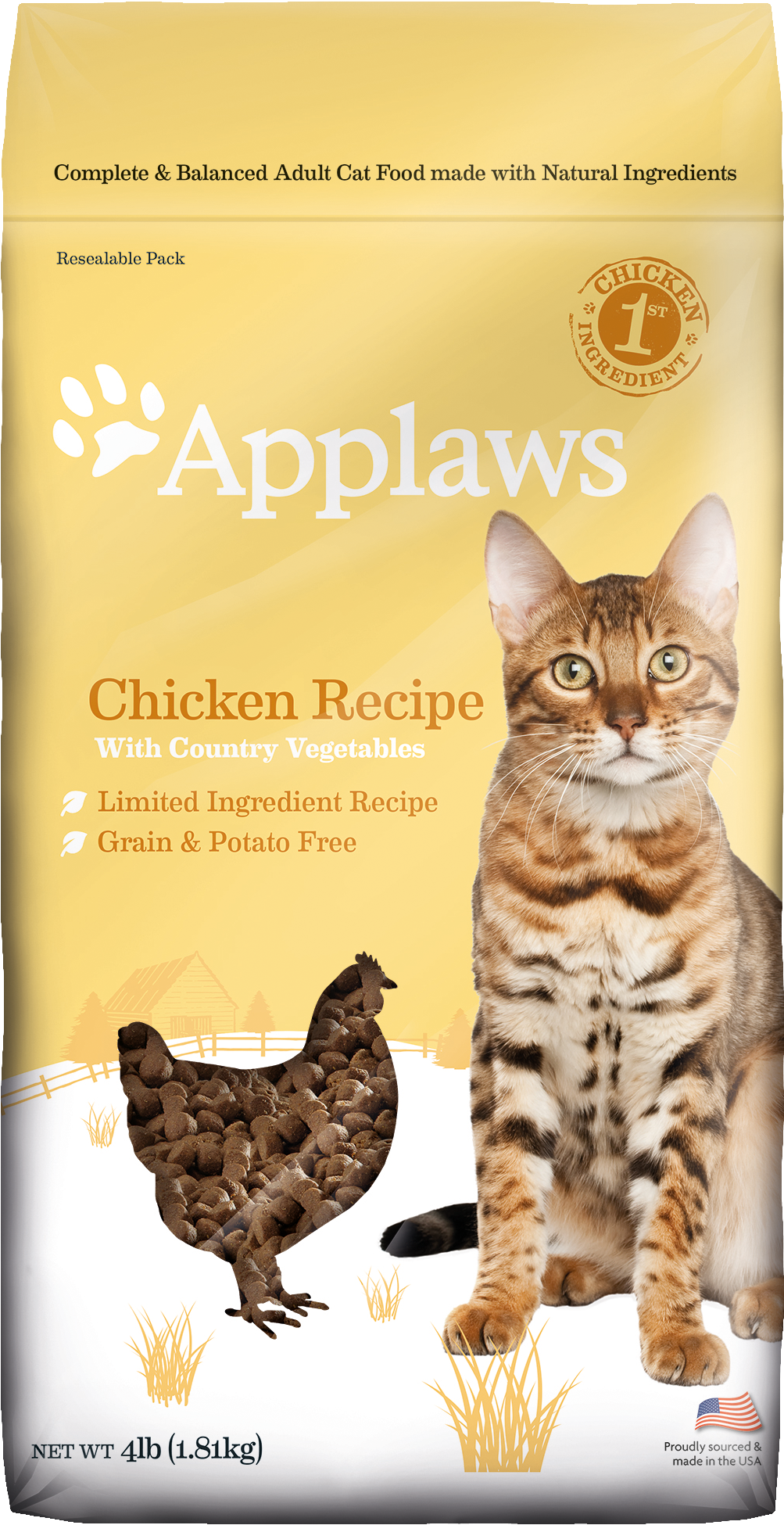 Applaws Dry Cat Food - Cat Grabs Treat (2000x2000), Png Download