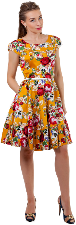 Women's Dresses - Day Dress (500x800), Png Download