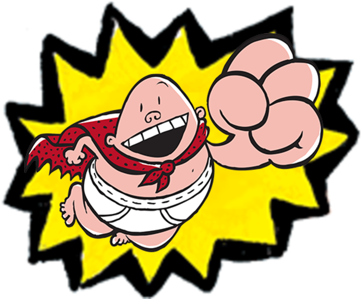 Captain Underpants Clip Art (768x608), Png Download