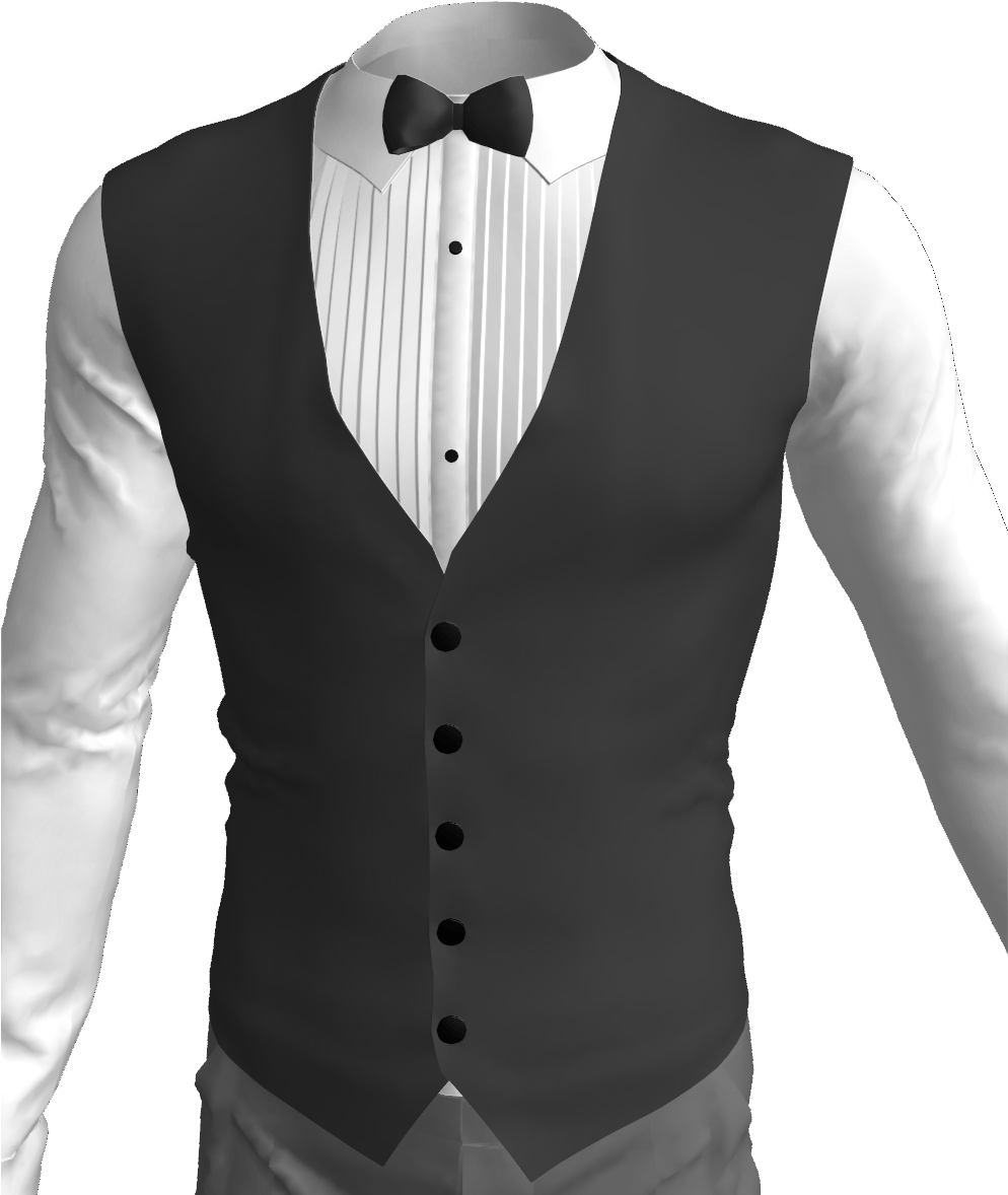 tuxedo shirt with vest