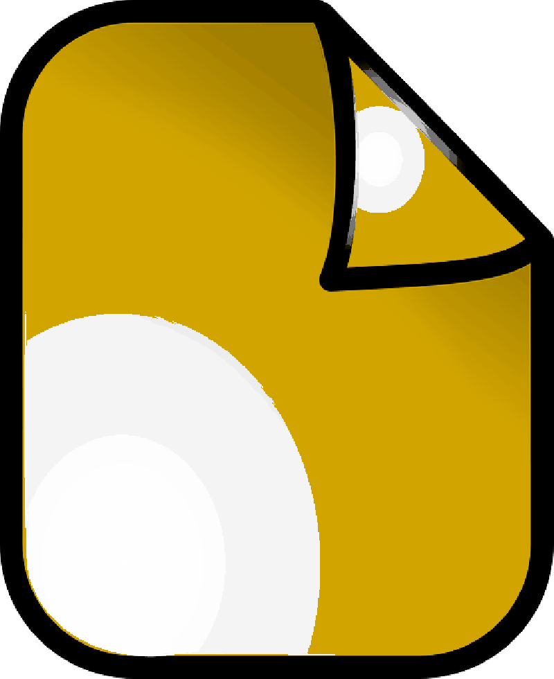Computer, Icon, Folder, Paper, Gold, Theme, Sheet - Sheet Icon (800x980), Png Download